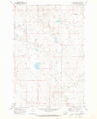 Rudie Coulee Montana Historical topographic map, 1:24000 scale, 7.5 X 7.5 Minute, Year 1969