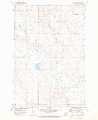 Rudie Coulee Montana Historical topographic map, 1:24000 scale, 7.5 X 7.5 Minute, Year 1969