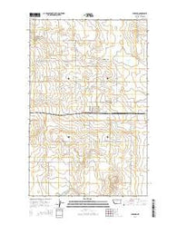 Rudyard Montana Current topographic map, 1:24000 scale, 7.5 X 7.5 Minute, Year 2014