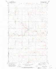 Rudyard NW Montana Historical topographic map, 1:24000 scale, 7.5 X 7.5 Minute, Year 1972