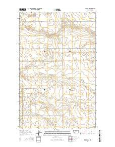 Rudyard NE Montana Current topographic map, 1:24000 scale, 7.5 X 7.5 Minute, Year 2014