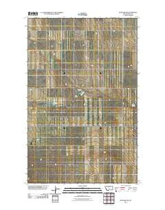 Rudyard NW Montana Historical topographic map, 1:24000 scale, 7.5 X 7.5 Minute, Year 2011