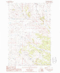 Runyan Bench Montana Historical topographic map, 1:24000 scale, 7.5 X 7.5 Minute, Year 1987