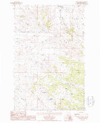 Runyan Bench Montana Historical topographic map, 1:24000 scale, 7.5 X 7.5 Minute, Year 1987