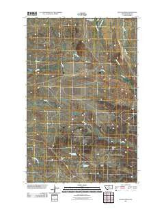 Runyan Bench Montana Historical topographic map, 1:24000 scale, 7.5 X 7.5 Minute, Year 2011