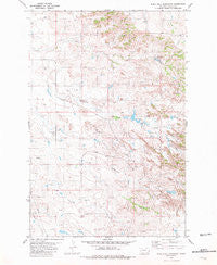 Rush Hall Reservoir Montana Historical topographic map, 1:24000 scale, 7.5 X 7.5 Minute, Year 1981