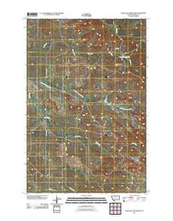 Rush Hall Reservoir Montana Historical topographic map, 1:24000 scale, 7.5 X 7.5 Minute, Year 2011