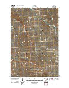 Ruskosky Ridge Montana Historical topographic map, 1:24000 scale, 7.5 X 7.5 Minute, Year 2011