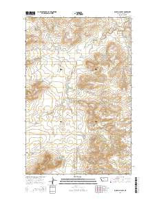 Russell Chapel Montana Current topographic map, 1:24000 scale, 7.5 X 7.5 Minute, Year 2014