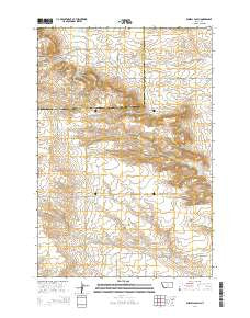 Russell Gulch Montana Current topographic map, 1:24000 scale, 7.5 X 7.5 Minute, Year 2014