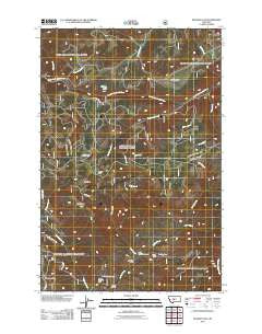 Russian Flat Montana Historical topographic map, 1:24000 scale, 7.5 X 7.5 Minute, Year 2011