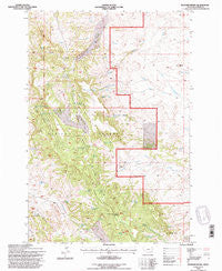 Rustler Divide Montana Historical topographic map, 1:24000 scale, 7.5 X 7.5 Minute, Year 1993