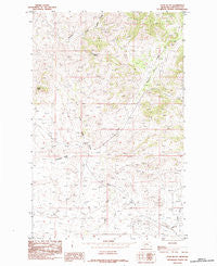 Ryan Butte Montana Historical topographic map, 1:24000 scale, 7.5 X 7.5 Minute, Year 1984