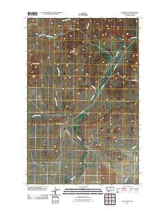Ryan Butte Montana Historical topographic map, 1:24000 scale, 7.5 X 7.5 Minute, Year 2011