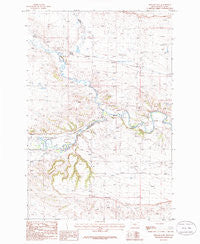 Ryegate East Montana Historical topographic map, 1:24000 scale, 7.5 X 7.5 Minute, Year 1986