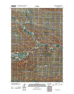 Ryegate East Montana Historical topographic map, 1:24000 scale, 7.5 X 7.5 Minute, Year 2011