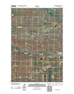 Ryegate West Montana Historical topographic map, 1:24000 scale, 7.5 X 7.5 Minute, Year 2011