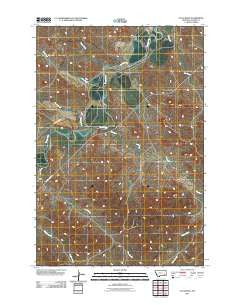 S H School Montana Historical topographic map, 1:24000 scale, 7.5 X 7.5 Minute, Year 2011