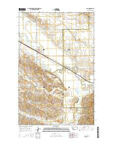 Saco Montana Current topographic map, 1:24000 scale, 7.5 X 7.5 Minute, Year 2014