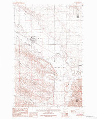 Saco Montana Historical topographic map, 1:24000 scale, 7.5 X 7.5 Minute, Year 1984