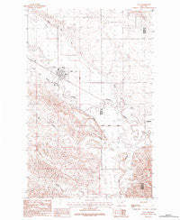 Saco Montana Historical topographic map, 1:24000 scale, 7.5 X 7.5 Minute, Year 1984