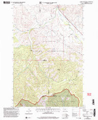 Saddle Mountain Montana Historical topographic map, 1:24000 scale, 7.5 X 7.5 Minute, Year 1999