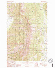 Saddle Peak Montana Historical topographic map, 1:24000 scale, 7.5 X 7.5 Minute, Year 1987