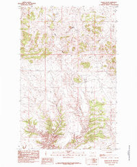 Saddle Rock Montana Historical topographic map, 1:24000 scale, 7.5 X 7.5 Minute, Year 1985