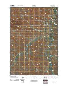 Saddle Horse Butte Montana Historical topographic map, 1:24000 scale, 7.5 X 7.5 Minute, Year 2011