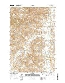 Saddle Horse Butte Montana Current topographic map, 1:24000 scale, 7.5 X 7.5 Minute, Year 2014