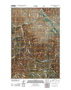 Saddle Mountain Montana Historical topographic map, 1:24000 scale, 7.5 X 7.5 Minute, Year 2011
