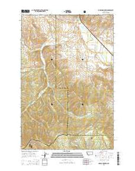 Saddle Mountain Montana Current topographic map, 1:24000 scale, 7.5 X 7.5 Minute, Year 2014