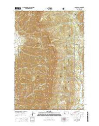 Saddle Peak Montana Current topographic map, 1:24000 scale, 7.5 X 7.5 Minute, Year 2014