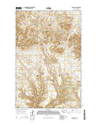 Saddle Rock Montana Current topographic map, 1:24000 scale, 7.5 X 7.5 Minute, Year 2014