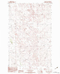 Sadie Coulee Montana Historical topographic map, 1:24000 scale, 7.5 X 7.5 Minute, Year 1983