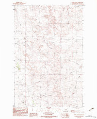 Sadie Coulee Montana Historical topographic map, 1:24000 scale, 7.5 X 7.5 Minute, Year 1983