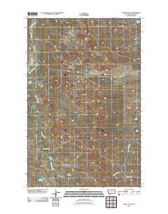 Sadie Coulee Montana Historical topographic map, 1:24000 scale, 7.5 X 7.5 Minute, Year 2011