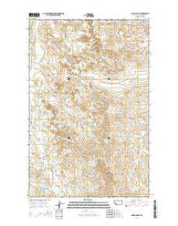 Sadie Coulee Montana Current topographic map, 1:24000 scale, 7.5 X 7.5 Minute, Year 2014
