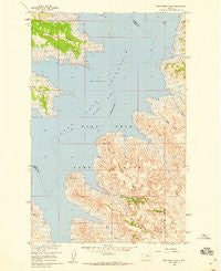 Sage Creek Point Montana Historical topographic map, 1:24000 scale, 7.5 X 7.5 Minute, Year 1958