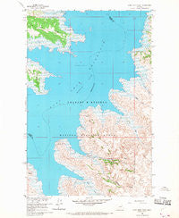 Sage Creek Point Montana Historical topographic map, 1:24000 scale, 7.5 X 7.5 Minute, Year 1958