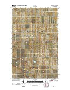 Sage Lake Montana Historical topographic map, 1:24000 scale, 7.5 X 7.5 Minute, Year 2011