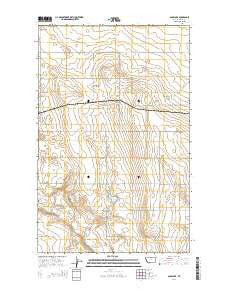 Sage Lake Montana Current topographic map, 1:24000 scale, 7.5 X 7.5 Minute, Year 2014