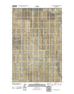 Sagebrush Coulee Montana Historical topographic map, 1:24000 scale, 7.5 X 7.5 Minute, Year 2011