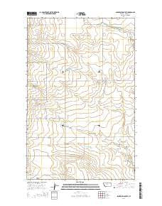 Sagebrush Coulee Montana Current topographic map, 1:24000 scale, 7.5 X 7.5 Minute, Year 2014