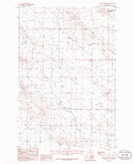 Sahara Hill SE Montana Historical topographic map, 1:24000 scale, 7.5 X 7.5 Minute, Year 1986