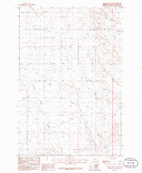 Sahara Hill SW Montana Historical topographic map, 1:24000 scale, 7.5 X 7.5 Minute, Year 1986