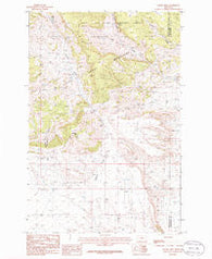 Sahara Hill Montana Historical topographic map, 1:24000 scale, 7.5 X 7.5 Minute, Year 1986