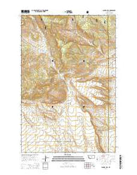 Sahara Hill Montana Current topographic map, 1:24000 scale, 7.5 X 7.5 Minute, Year 2014