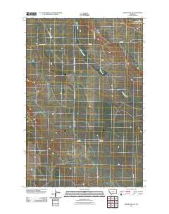 Sahara Hill SE Montana Historical topographic map, 1:24000 scale, 7.5 X 7.5 Minute, Year 2011