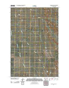 Sahara Hill SW Montana Historical topographic map, 1:24000 scale, 7.5 X 7.5 Minute, Year 2011